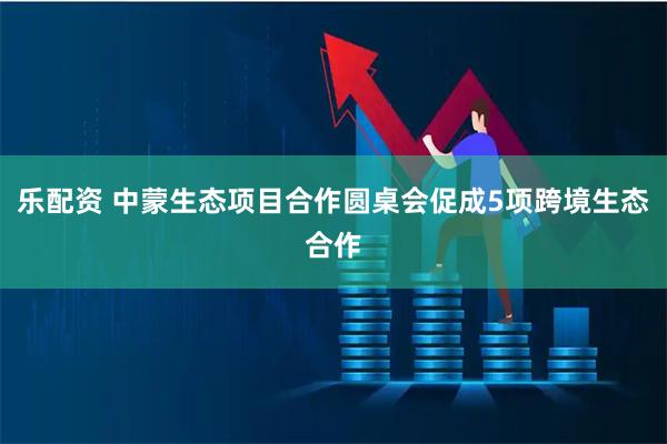 乐配资 中蒙生态项目合作圆桌会促成5项跨境生态合作