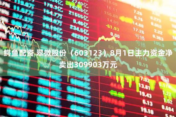 鳄鱼配资 翠微股份（603123）8月1日主力资金净卖出309903万元